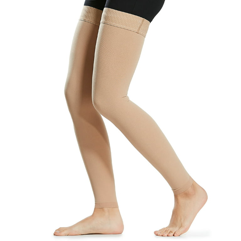 1 Pair Thigh High Compression Socks Men Women 20-30mmHg Compression  Stockings Compression Sleeves for Varicose Vein Swelling 