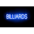 thumbnail image 1 of SpellBrite BILLIARDS LED Sign for Business. 29.4" x 6.3" Blue BILLIARDS Sign Has Neon Sign Look With Energy Efficient LED Light Source. Visible from 500+ Feet, 8 Animation Settings., 1 of 4