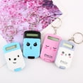 thumbnail image 2 of Mini Calculator Cute Cartoon Keychain 8-Digit Display Portable Pocket Calculator Children Student School Supplies, 2 of 8