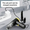 thumbnail image 2 of Wireless Car Vacuum Cleaner with 3700Pa Strong Suction - 60W Powerful Motor, 2×1800mAh Rechargeable Battery, Multi-Scene Use for Car/Home/Office, Transparent Dustbin, Washable Filter, Black Color,, 2 of 6