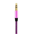 thumbnail image 2 of Colorful Braided Wire Metal 3.5mm Male to Male AUX Car Audio Recording Cable, 2 of 7