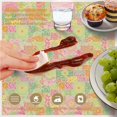 thumbnail image 6 of Pioneer Flower Floral Print Pattern Round Tablecloth 60 X 60 Inch, Wrinkle Resistant Wipeable Table Cloth for Kitchen Dining Picnic Patio Party, 6 of 6