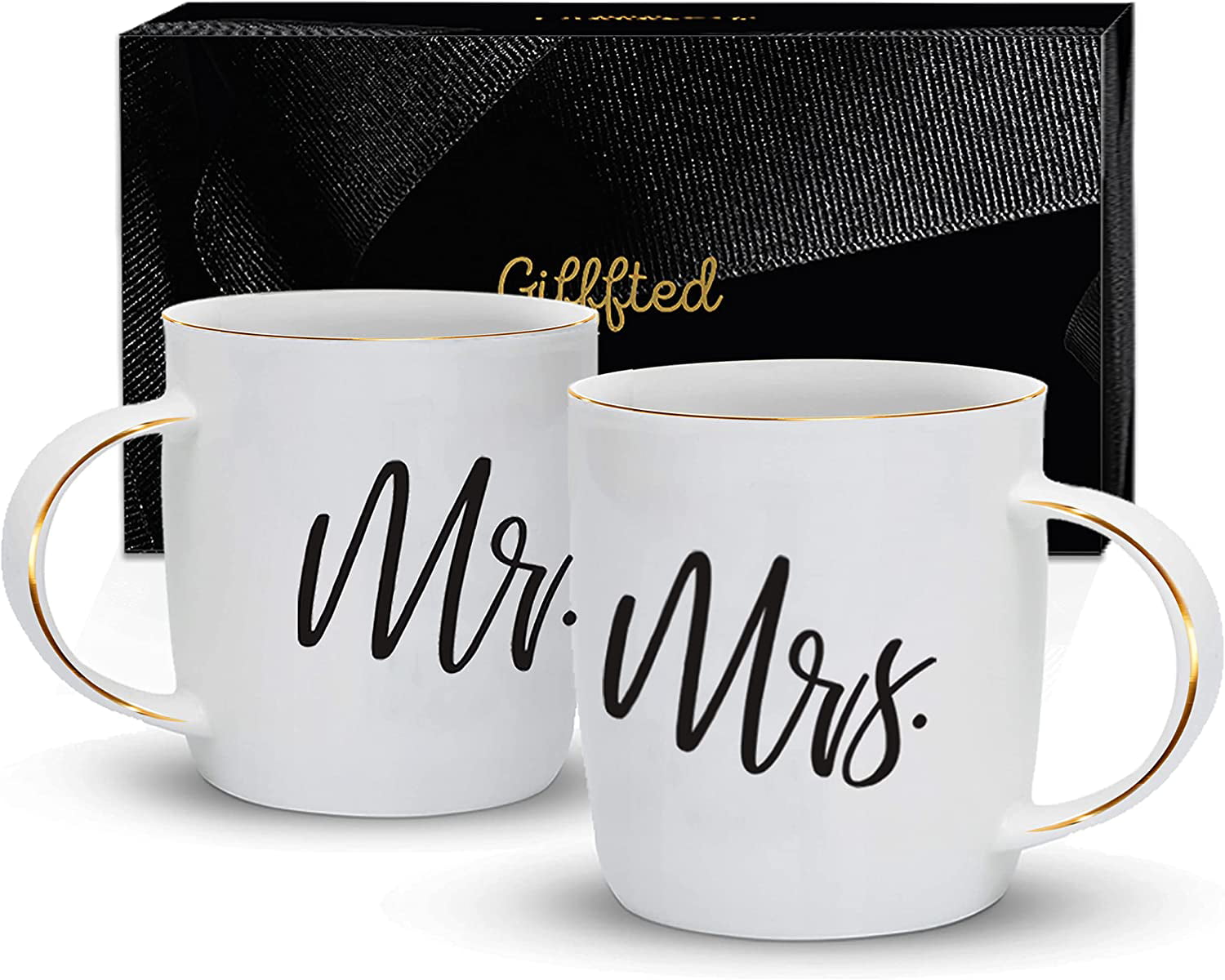MR & MRS 2 PACK MUG SET MR AND MRS GIFT PRESENT WEDDING GIFT PRESENT HIS AND HER 
