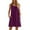 Purple, variant on GEWSEY Summer Dresses for Women Casual Sundress with Pocket Beach Cover Up Swimsuit Black, L