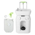 thumbnail image 1 of Yescom  45L Portable Camping Sink & 24L Water Tank with Soap Dispenser & Towel Holder with Pump Safe Mobile Sink for RV Travel Outdoor, 1 of 11