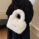 thumbnail image 4 of Qarigey Lambs Soft And Colder Handbag For Must-have Bolsos De Mujer Bolsos De Lana De Cordero Mujer Elegante Chroma Lambs Bolsas de mensajero y de hombro Caqui, 4 of 6