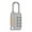 Gray, variant on 4 Digit Code Combination Padlock Small Travel Luggage for Case Lock Keyless Shackle Lock for Backpack Gym School Locker