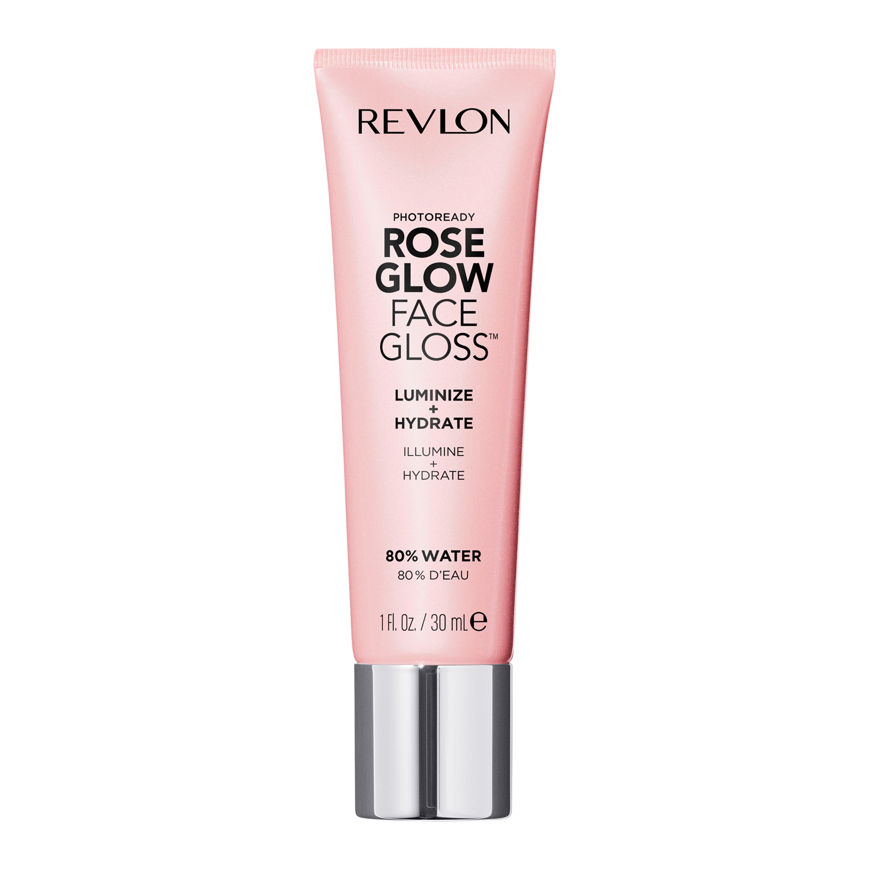 Revlon PhotoReady Rose Glow Primer Face Gloss, Illuminating, Hydrating, Non-Sticky Gel with Sheer Coverage, Infused Glycerin & Olive Oil