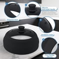 thumbnail image 6 of Microwave Splatter Cover Glass,10.5 Inch Collapsible Microwave Cover for Food Glass, Silicone Vented Splatter Guard Lid, Silicone Dish Plate Cover, Dishwasher Safe, Heat Resistant, BPA-Free, Black$$, 6 of 9