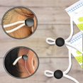 thumbnail image 3 of 200pcs Cord Locks Silicone Toggles,drawstrings Elastic Cord Adjuster Cord Buckles, 3 of 3