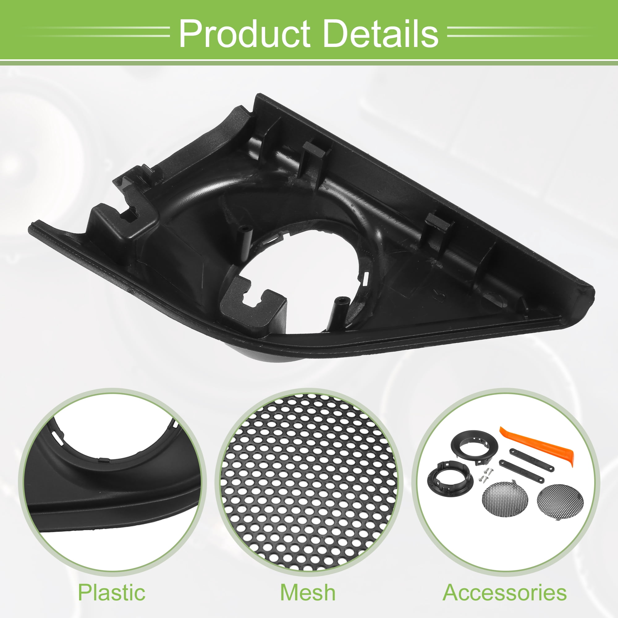 Unique Bargains Car Door Speaker Window A Pillar Cover Trim for Honda CRV 2017-2019