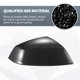 thumbnail image 3 of Cubierta de espejo retrovisor lateral del conductor y pasajero para Audi Q5 Q7, par de fibra de carbono negra, 3 of 5