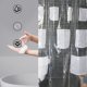 thumbnail image 4 of Cortina de ducha translúcida multifuncional almacenamiento impermeable para el baño, cortina de ducha resistente a los mohos, cortina de ducha gruesa con bolsillos, 4 of 9