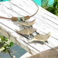 thumbnail image 4 of Manta Ray Necklace Antique Bronze- Stingray Jewelry| Manta Ray Pendant | Scuba Diving Jewelry | Ocean Inspired Bronze Jewelry, 4 of 10