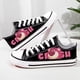 thumbnail image 2 of Zapatos de lona para mujer, zapatos de mujer con grafiti de dibujos animados de caña baja, zapatos de tela finos y transpirables de verano para estudiantes, zapatillas de deporte modernas y versátiles, 2 of 4