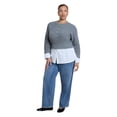 thumbnail image 3 of ELOQUII Women's Plus Size Cardigan Twofer Top, 3 of 3