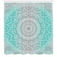 thumbnail image 1 of Ambesonne Grey and Turquoise Shower Curtain, Ombre Ethnic, 69"Wx70"L, Turquoise Grey, 1 of 2