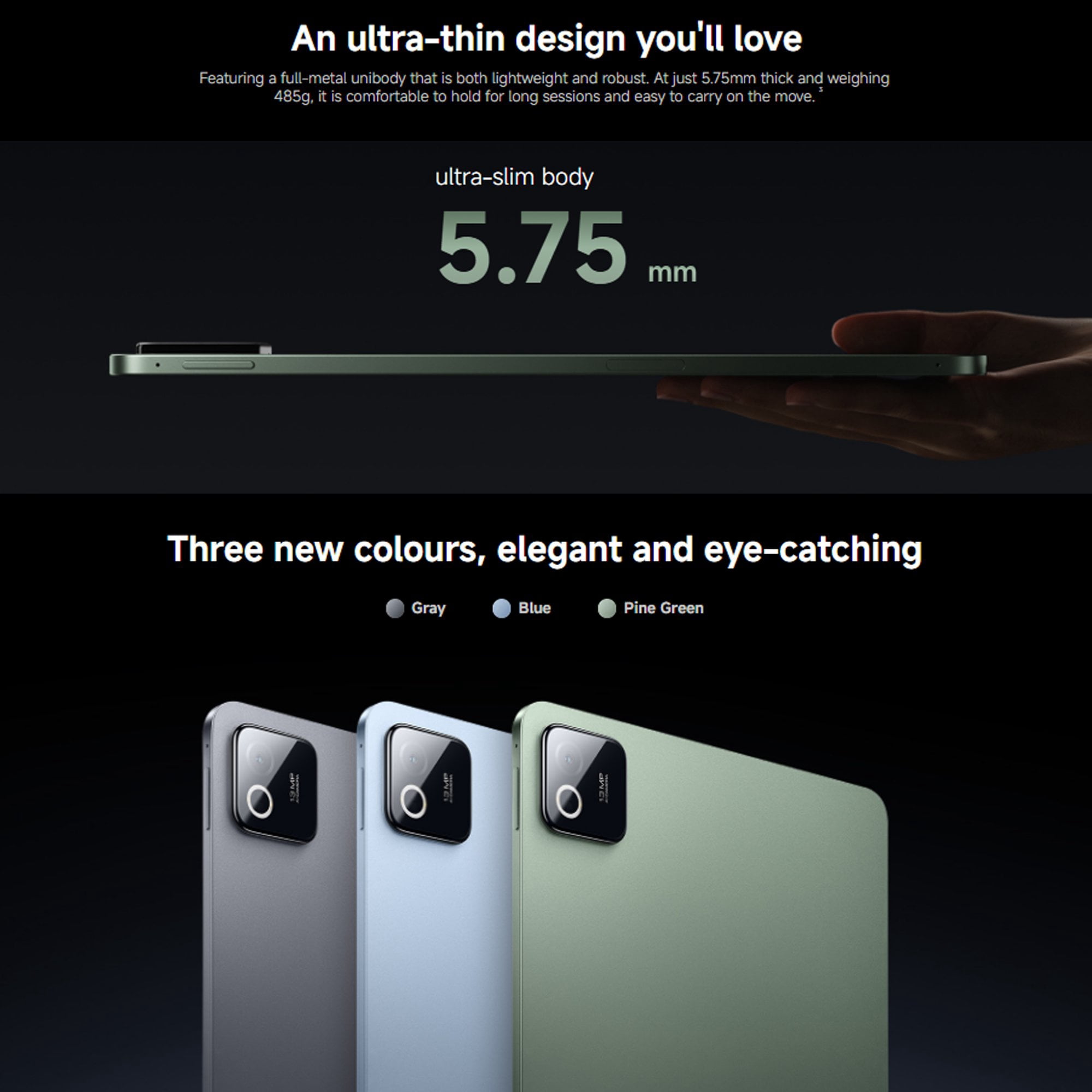 XIAOMI Pad 8 Ai WiFi Version Global No Calls or Text 11.2 inches 3.2K 144Hz 9200mAh Four Speakers 13 Mp Model 25097RP43G Gray, 256GB + 8GB