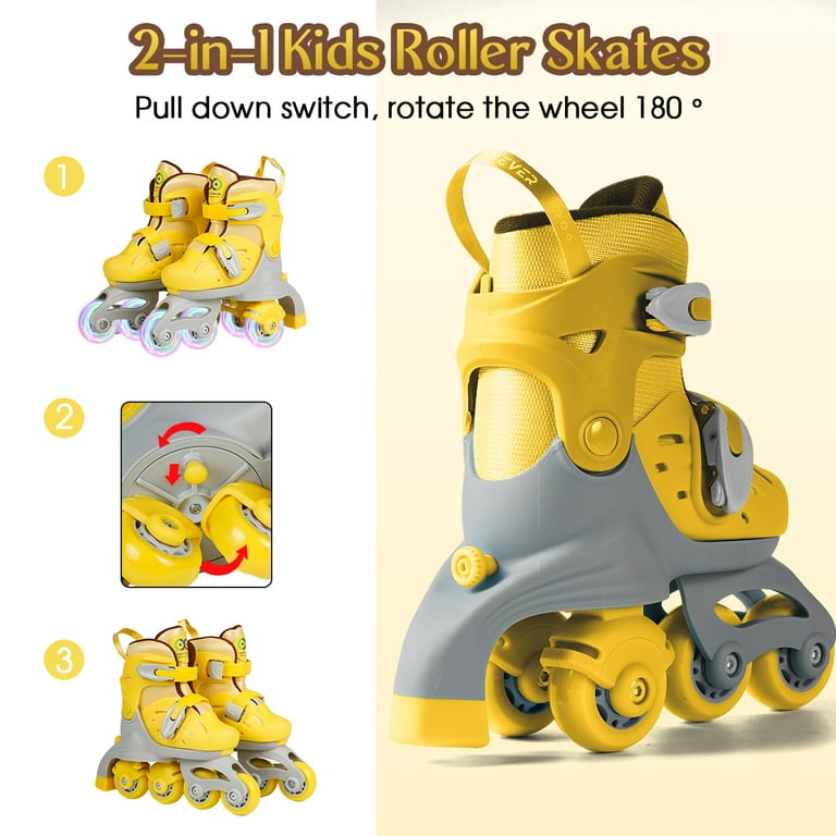 Amazon.com: Canvas Roller Skates, 4 Wheels Shiny Skating