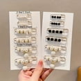 thumbnail image 3 of JUNWELL 12pcs Alloy Pant Waist Pin Clips  Adjustable Clothes Tightener  3 Sizes  Fashion Accessory For Secure & Discreet Fit  With Pearls And Rhinestones, 3 of 7