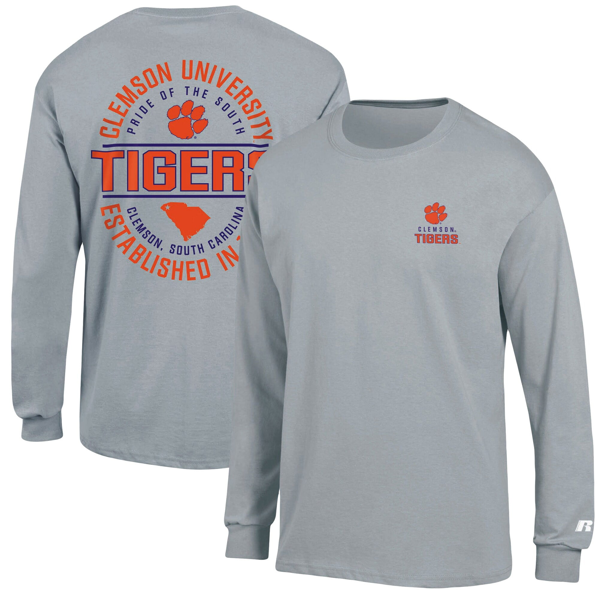 clemson men's long sleeve t shirt