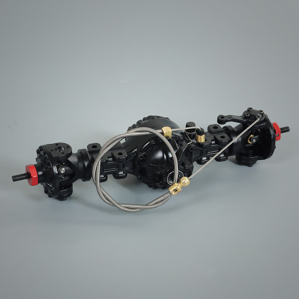 CNC Metal Alloy Front/Rear Medium Differential Axle Builtin Gear RC Upgrade Parts For 1/14