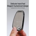 thumbnail image 3 of Fit for Audi Flip Key Fob Cover with Keychain Metal Car Key Shell Case Leather Key Holder for A1 A3 A4 A5 A6 A6L A8 Q2 Q3 Q5 Q7 TT TTS R8 S3 S4 S5 S6 RS3 RS4 RS Key Remote, 3 of 7