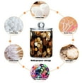 thumbnail image 6 of Yayeee 2 Pack Qtip Holder Bathroom Cotton Swab Canister with Lid Clear Dispenser Set, Gold Flower, 6 of 6