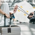 thumbnail image 5 of Luggage Tag - 4 Pack PU Leather Luggage Tags for Suitcases with Name ID Card Travel Tags Labels with Privacy Cover for Baggage Handbag School Bag Suitcase Black, 5 of 7