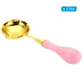 thumbnail image 3 of Uxcell 4" Wax Seal Spoon Wax Melting Spoon Vintage Wooden Handle Pink 3 Pack, 3 of 6