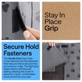 thumbnail image 4 of GORILLA GRIP Dog Crate Cover, Fits 42" Indoor Kennel Cage, Breathable Mesh Windows, Gray Paw, 4 of 10