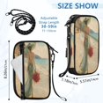 thumbnail image 2 of RFID Blocking Travel Passport Wallet Amalfi Coast Lady Art Water Resistant Document Organizer, Multi Pockets Anti-Theft Card Holder with Detachable Strap for Travel Vacation, 2 of 8