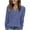 Blue, variant on Knit Sweater Women V Neck Button Up Sweaters Jumpers Trendy Tunic Long Sleeve Pullover Tops Comfy Fall Clothes Coffee S