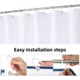 thumbnail image 3 of Rock Cloud Floral Shower Curtain 180x200cm, Watercolor Flowers Fabric Bathroom Curtains Set with Hooks Decorative Botanical Leaves Pattern Machine Was, 3 of 5