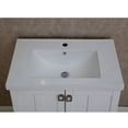 thumbnail image 3 of 30" Single Sink Bathroom Vanity In White Finish With Thick Edge Ceramic Top-No Faucet, 3 of 5