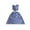 Blue, variant on Porch Bird Outfit, Checked Dress Decoration, Cottage Style Statue Clothing, Outdoor Garden Ornament, Patio Yard Display Accessory