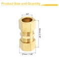 thumbnail image 2 of Compression Tube Pipe Fitting, 3/4" Compression Union Connector Adapter, 2 of 6