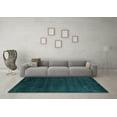 thumbnail image 3 of Ahgly Company Indoor Round Abstract Light Blue Contemporary Area Rugs, 4' Round, 3 of 4