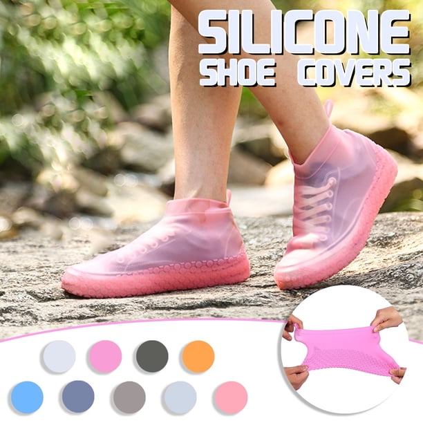 Cubrezapatos impermeables (1 unidad) protectores antideslizantes para botas de lluvia suela gruesa y resistente al desgaste para caminar con seguridad al aire libre en condiciones