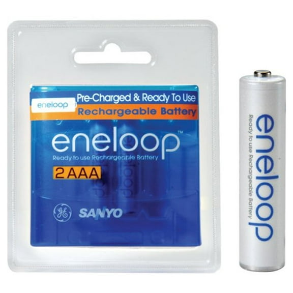 AAA Eneloop Precharged NiMH Battery Retail 2-Packs (Discontinued by Manufacturer)