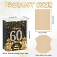 thumbnail image 2 of 50Pcs 60th Birthday Party Favors Gift Bags Bulk,Black and Gold Happy 60th Gift Candy Wrap Bags with Tissue Paper,Vintage 60th Birthday Decorations Souvenir Bag for Men Women Anniversary Supplies 60th, 2 of 7