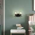 thumbnail image 2 of Costway 2-Light Wall Sconce Modern Bathroom Vanity Light Fixtures w/ Clear Glass Shade, 2 of 8