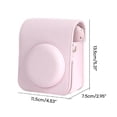 thumbnail image 3 of Apooke PU Camera Case for Fujifilm Instax Mini 12 Instant Camera Silicone Bag with Adjustable Shoulder Strap and Pocket, 3 of 18