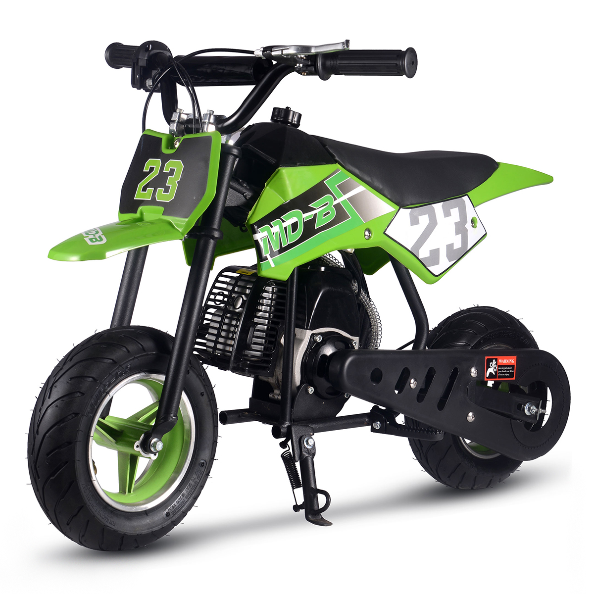 Mini Kid Dirt Bike,49 CC 2-Stroke Gas Bike for Off-Rode Tire,Max Load 160Lbs,Up to 20Mph,EPA Approved,Green