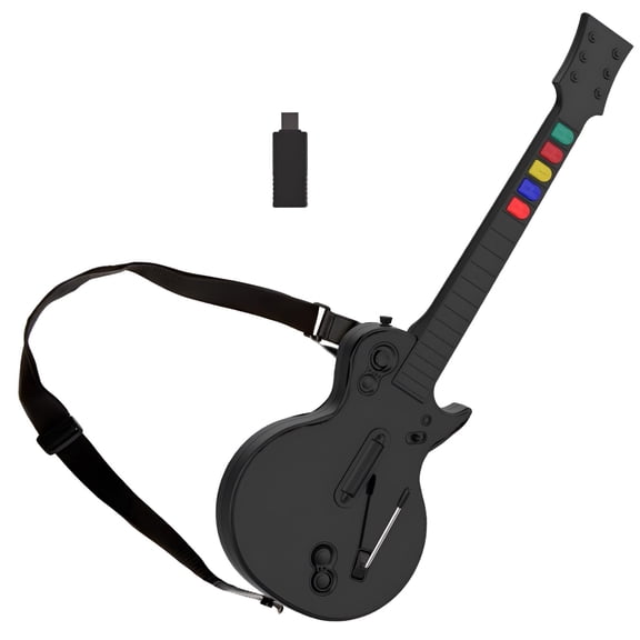 Controlador de guitarra NBCP PC Guitar Hero Wireless PS3 negro
