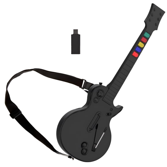 Controlador de guitarra NBCP PC Guitar Hero Wireless PS3 negro