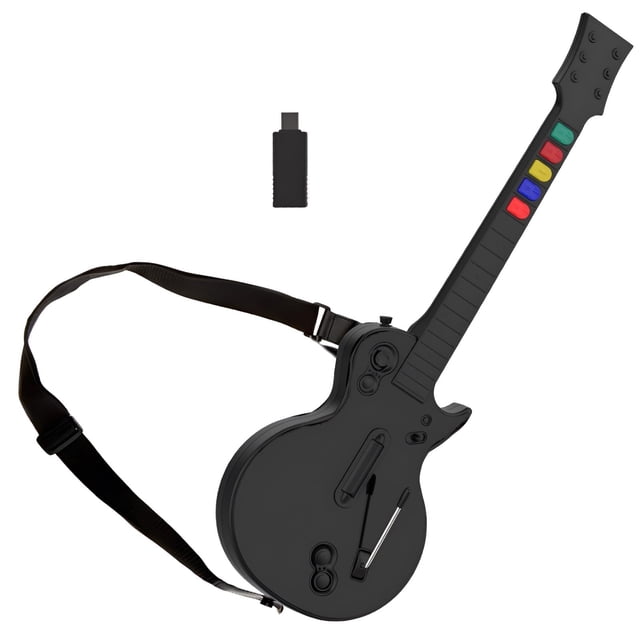 Controlador de guitarra NBCP PC Guitar Hero Wireless PS3 negro