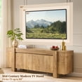 thumbnail image 5 of KeyWhat Modern TV Stand for TVs Up to 80", Storage Cabinet, 6 Compartments, Hidden Handles, 5 of 8