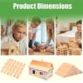 thumbnail image 5 of 50PCS Pine Wood Strips Wood Stick Unfinished Wood Dowel Rods Wood Rod for Crafts Rectangle Unfinished Sticks for Painting Engraving DIY Arts Home Decor School, 5 of 11