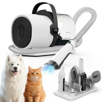 AIRROBO Dog Grooming Kit, 7 Grooming Tools, Pet Grooming Vacuum, Dog Clippers Kit, Low noise, PG80PLUS